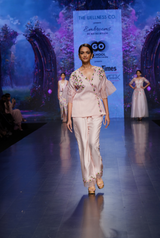 Rosita Shine – Blush Pret Designer Co-ord Set with Ruffles & Embroidery