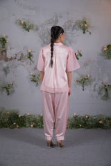 Soft Embrace – Ivory White Embroidered Co-ord Set in Cotton- Set of 2