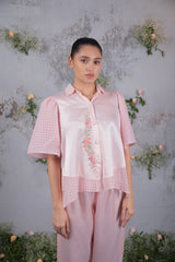 Soft Embrace – Ivory White Embroidered Co-ord Set in Cotton- Set of 2