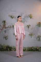 Rose Dream – Dusty Rose Embroidered Co-ord Set for Women  - Set of 2