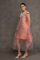 Fairy Petal – Watercolor Fairycore Midi Dress for Women