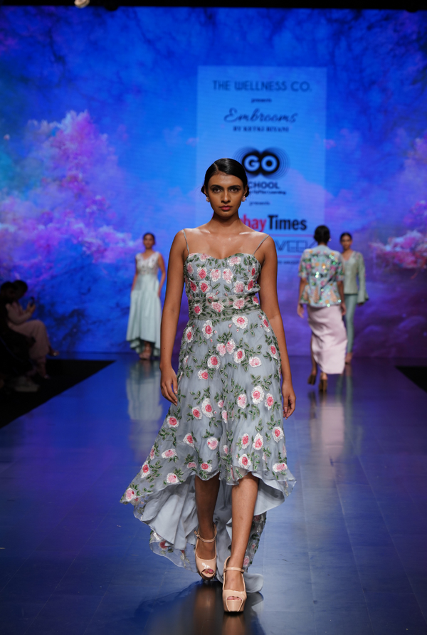 Rose Mist – Embroidered Party Gown India