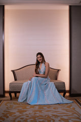 Baby Scallops – Organza Party Wear Modern Lehenga Dress