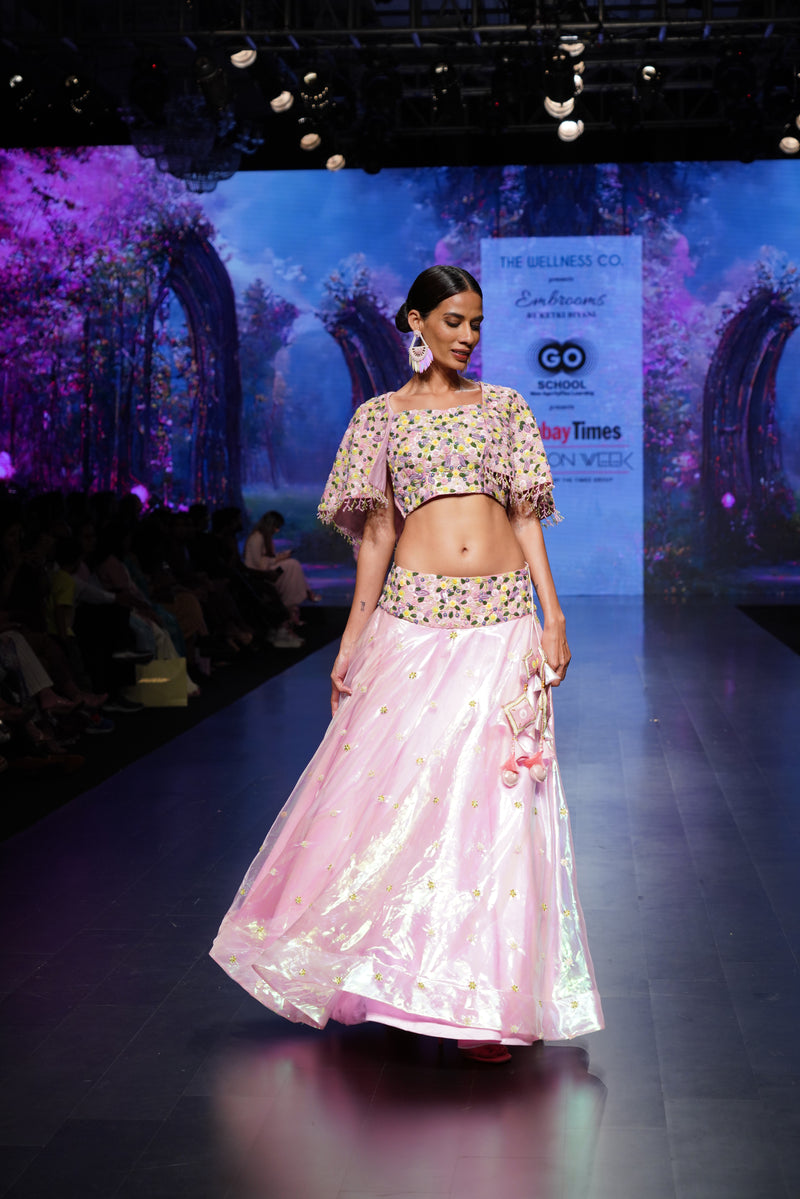 Garden Spree – Floral Organza Lehenga Choli