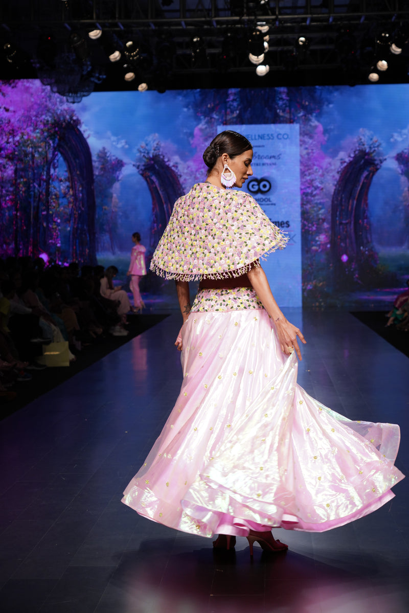 Garden Spree – Floral Organza Lehenga Choli