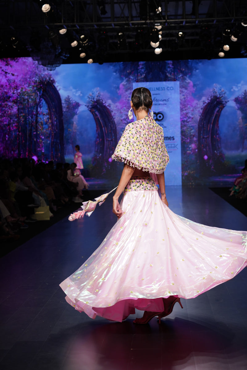 Garden Spree – Floral Organza Lehenga Choli