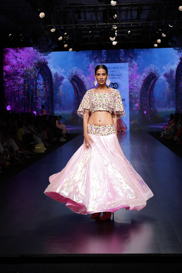 Garden Spree – Floral Organza Lehenga Choli