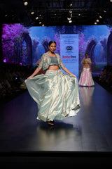 Aqua Dreamlight – Ready to Wear Floral Lehenga