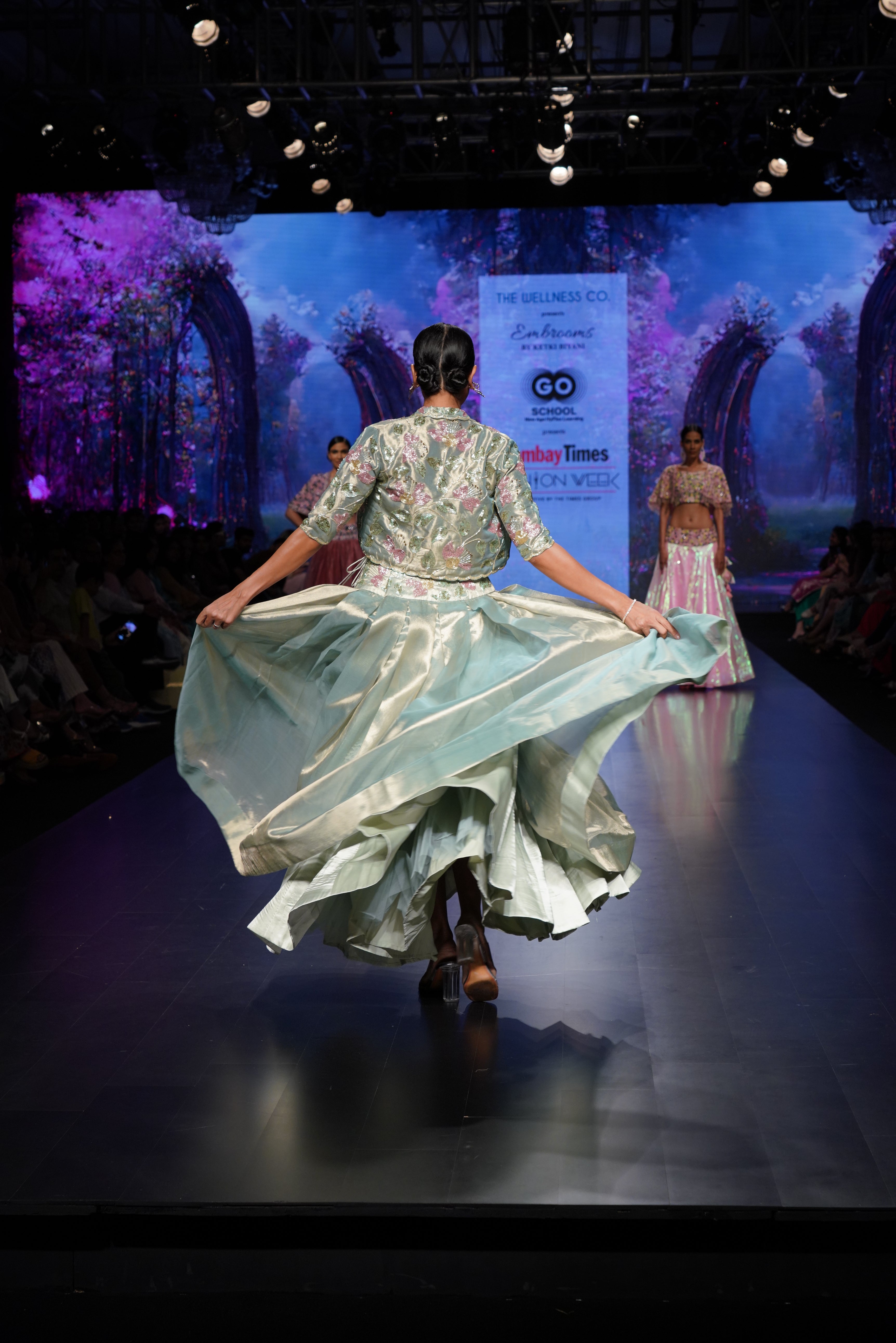 Aqua Dreamlight – Ready to Wear Floral Lehenga